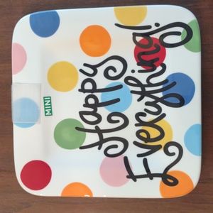 Coton Colors Happy Everything 9.25 Plate NWT